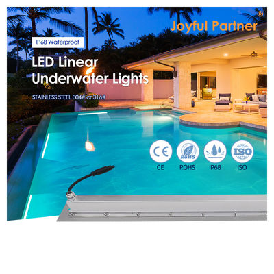 IP68 水中の線形ライト ステンレス鋼 316 24W LED DALI プラスチック式マウントリーフでディム可能