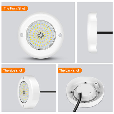 6W RGB LEDプールライト IP68 防水 AC12V ABSランプボディ素材 DIA110MM 152MM