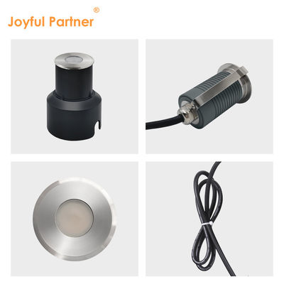 ステンレス・スティール・インセッテッド・スモール・デッキ照明 1W 2W 3W LED地下ランプ