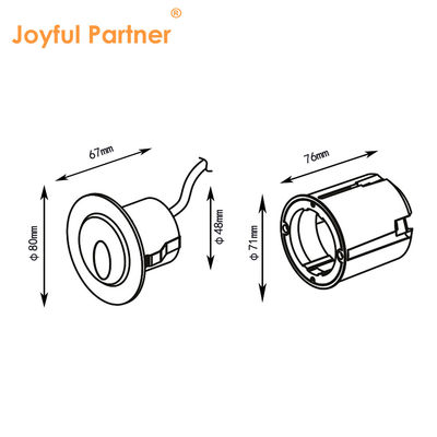 1W アルミハウジング 屋外壁 LEDライト 廊下 LED 階段 防水 IP65