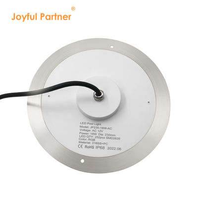 LEDプールライト 超スリム樹脂で満たされた DIA230mm AC/DC 12v PC 透明カバー サポート カスタマイズ