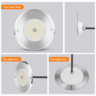 316L ステンレス スチール イングラウンドプールライト DIA 160mm*32mm AC12v 制御リモコン付き