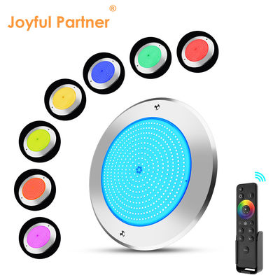 水中の LED プールライト 316 ステンレス 鋼 25W Smd2835 樹脂 充填 3000K RGB プールランプ SMD 2835 AC 12v IP68 完全防水