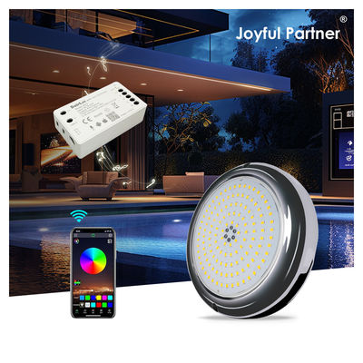 スイミングプールライト 樹脂で満たされた平らな形 RGB 表面 搭載 SMD LED 152mm Dia