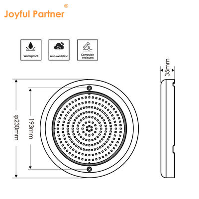 RGB Wifi コントロール AC12V LED 水中プールライト JOYFUL LAMP IP68 防水