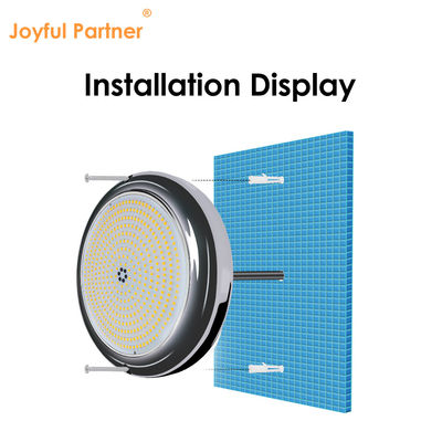 強力なLEDプールライト Wifi コントロール AC12V IP68 25W 樹脂で満たされたRGB LED PAR56 表面マウント