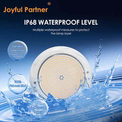 LED スイミングプールライト 水中ランプ DIA230*35mm ABS素材 IP68 42W 表面に搭載