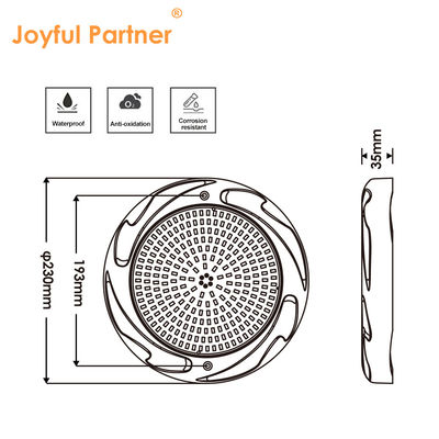 35W LEDプール照明 コンクリートプール用 SPA 230*35mm ABS素材 AC12V RGB RGBW