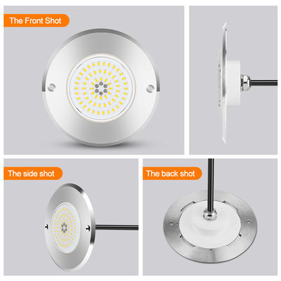 Par 56 Rgb LED スイミングプールライト 6W 10W 18W 25w 35W 42W 超薄 7.5mm スーパースリム樹脂 充填されたAC 12V電圧SS316L材料付きSMD LED