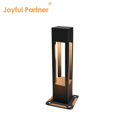 10W LED 正方形アルミニウムモダン IP65 防水景観ボラードガーデンライト 厚みのあるベース付き