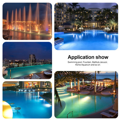 エポキシ樹脂充填LEDプールライトパネル ウォームホワイト PAR56 交換用電球 Ø178*25mm