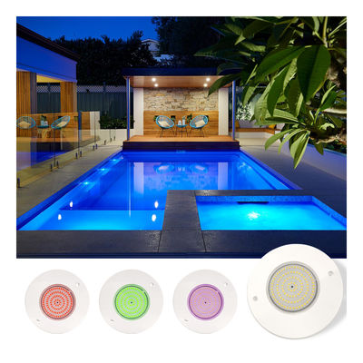 樹脂充填プールライトリフレクター 160mm DC12V 10W 完全プラスチック SMD2835 108個 RGBW 色 定電圧