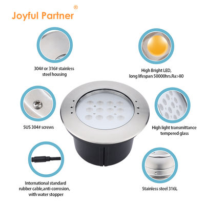 プール 水下灯 20W IP68 316 ステンレス 制御 DMX