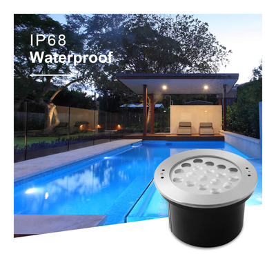 水中プールランプ照明 防水 IP68 12V ステンレス鋼 18W 36W LED 単色 CE ROHS 認証