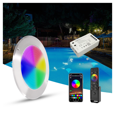 IP68 LED PAR56 プールライト RGB 色変更 12VDC AC 35W DIA 280mm SMD2835 432個 カラーパッケージ付き