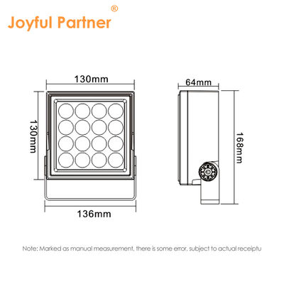 High Efficiency Led Flood Light Outdoor 16W Die Casting Aluminum DC24V AC220V IP65 For Landscape Lighting