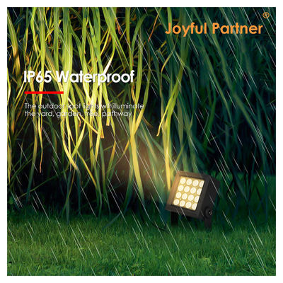 屋外LEDガーデンスポットライト 鋳造型アルミニウム方形 130*130mm 16x1W LED 屋外用