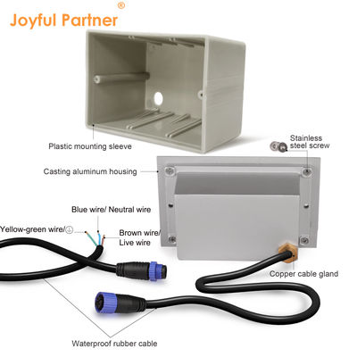 新しい直角 3W SMD2835 LED ステップライト 170*106mm AC100-240V 白色 3000K