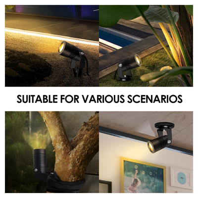 Joyful Partner LEDガーデンスポットライト 屋外 6W COB DC12V/DC24V 3000K ウォームホワイト 庭園通路用