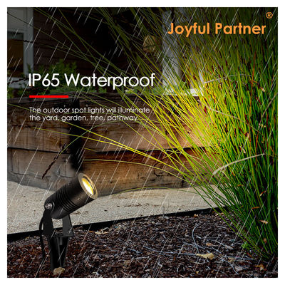Joyful Partner LEDガーデンスポットライト 屋外 6W COB DC12V/DC24V 3000K ウォームホワイト 庭園通路用