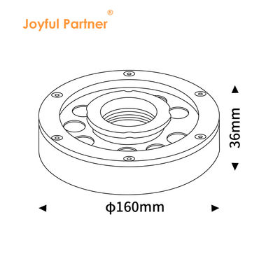 DC24V DMX LED Fountain Ring Light RGB IP68 Waterproof 9W 18W 27W 3In1 For Pond Lighting