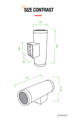 Cree COB 10W ウォールライト モダン スタイル 照明 アルミニウム ハウジング LED 屋外ウォールライト フィクスチャ
