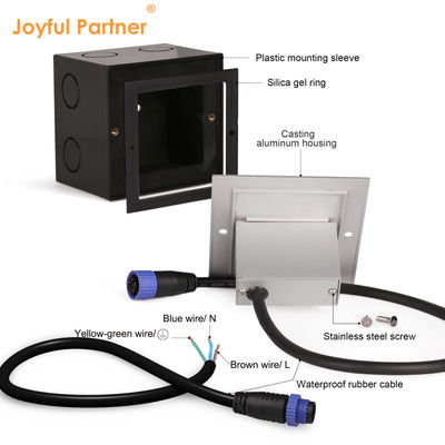 高電圧 LED 入り口 ステップライト IP65 防水 屋外壁灯