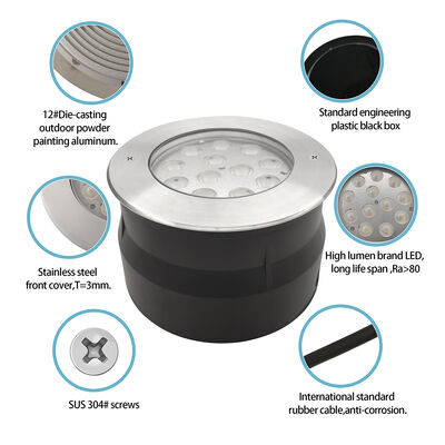 IP67 LED地下灯 12W 24W 36W 屋外庭のステップライト
