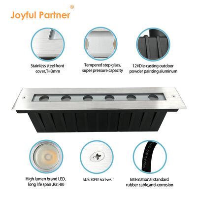 壁洗面用線形LED地下照明 2700k - 6500k IP67