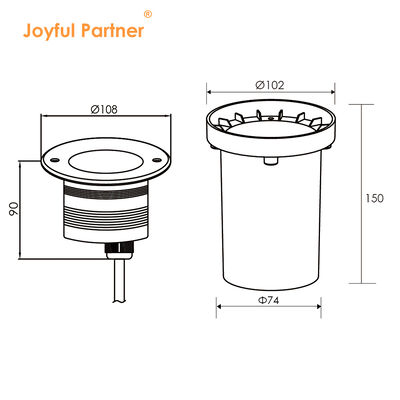 地下COB 屋外LEDガーデンライト 3W 6W 9W 地下歩道ライト