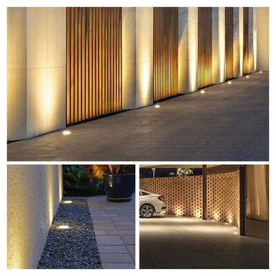Recessed Garden Underground Light Waterproof Stainless Steel Outdoor LED 12V 24V 3W