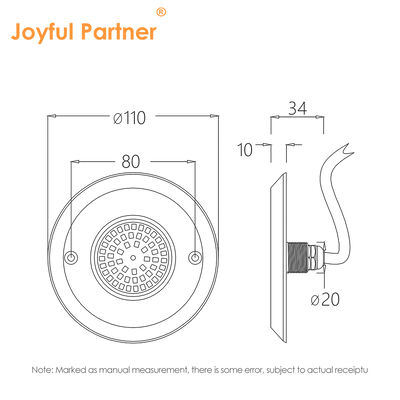 IP68水中PAR 56プールライト 6W SMD2835 寸法110*34MM 超薄型10MM