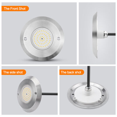 6W 超薄型水中 PAR56 プールランプ SMD LED 2835 防水 110x34MM DC12V/AC12V