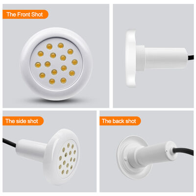 AC12V プラスチックプールライト 6W 樹脂で満たされた 100% IP68 水中使用