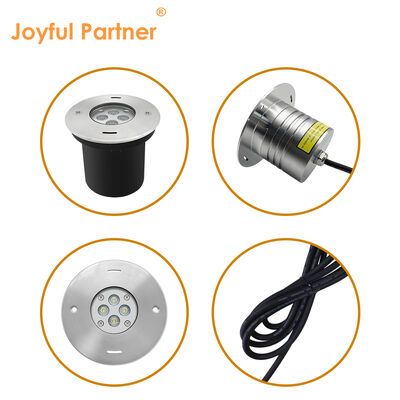 水中のLED照明装置 収納式 搭載 4*2.5W RGB3in1 DMX 24ボルト IP68ステンレス鋼材