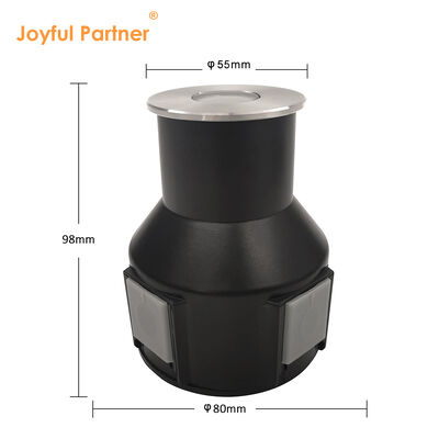 LED 地下灯 半遮光 DC24V DIA55MM 3W 3000K IP67 ガーデン通路用