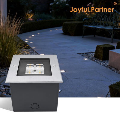 スクウェア・イングラウンド・デック・アップライト 125*125MM ADC12 ダイ・カスティング アルミニアム・ハウジング 高型SMD LED 深層アンチ・ブレアデザイン