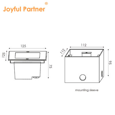 アドバンスド スクエア LED 地下灯 24V 8W 316 ステンレス鋼 2年交換保証