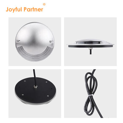 サイドエミティングイングラウンドライトステンレス鋼カバー 10W OSRAM SMD DIA 172MM ABSマウティング袖付き