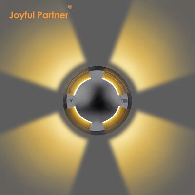 サイドエミティングイングラウンドライトステンレス鋼カバー 10W OSRAM SMD DIA 172MM ABSマウティング袖付き