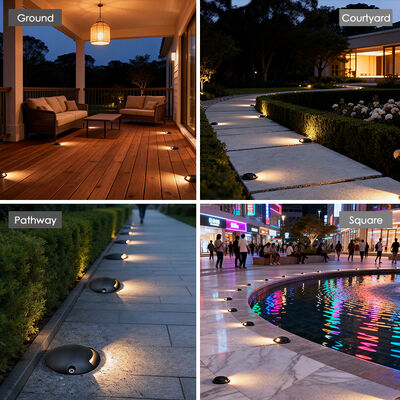 LED Inground Light Ultra-thin IP67 Waterproof 1W Aluminum Material DC24V For Wall Stairs