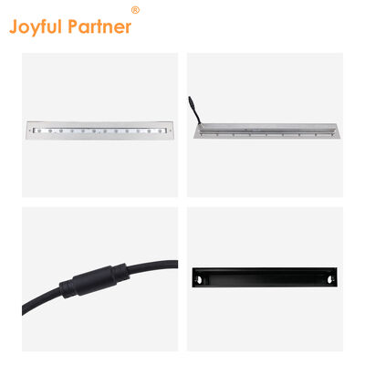 水中リニアライト DC12V 316ステンレス鋼 DMX 512 RGB 12W 24W 長さ628MM ウォーターフォール用