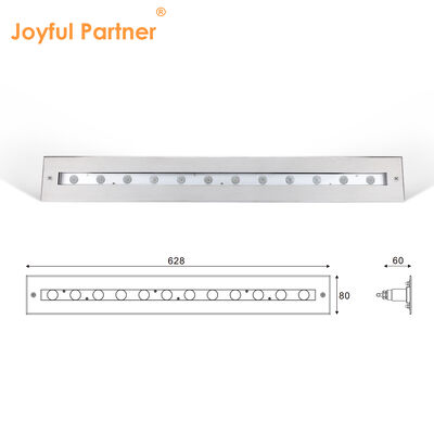 水中リニアライト DC12V 12W IP68 防水 リモコン RGB LED スイミングプール用