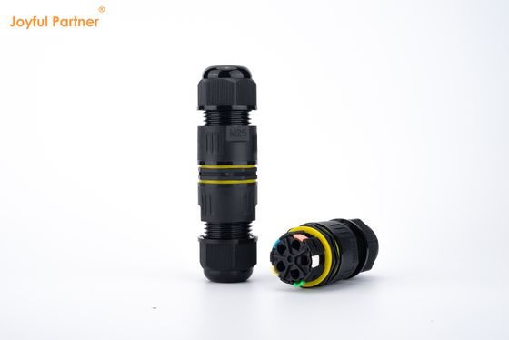 ワイヤケーブルコネクタ 32A 250VAC IP68 防水 2方向コネクタ 6-12mm DIA