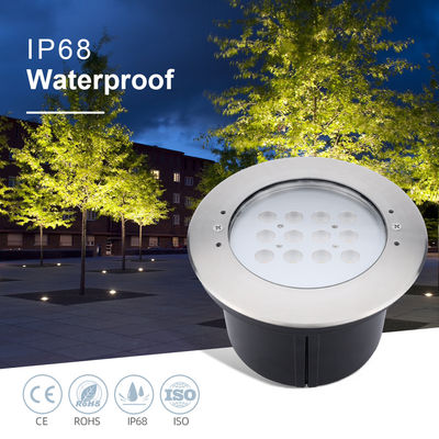 工場直属 IP68 防水ステンレス鋼 316L 潜水プールライト 12W LED内地アップライト