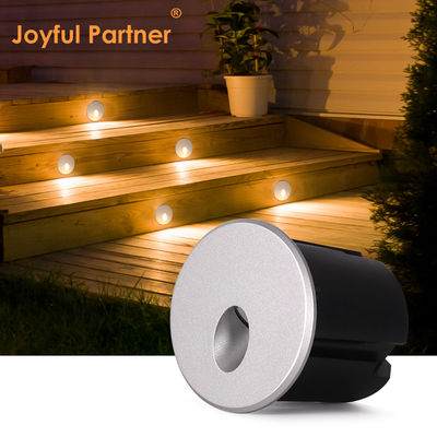 Customize Recessed Step Lights AC220V Die-casting Aluminum Body With Plastic Mounting Sleeve For Stairways