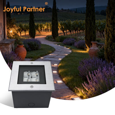 スクウェア・イングラウンド・デック・アップライト 125*125MM ADC12 ダイ・カスティング アルミニアム・ハウジング 高型SMD LED 深層アンチ・ブレアデザイン