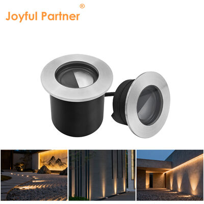 LED屋外埋込型ライト 316ステンレススチール製フロントカバー 防水IP67 4W Cree LED 直径80MM