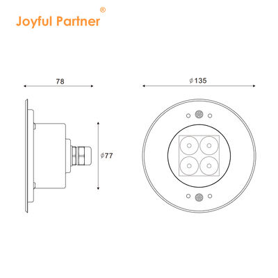 プール 水下灯 新デザイン ステンレス鋼 316L 屋外 4W LED ライト 収納